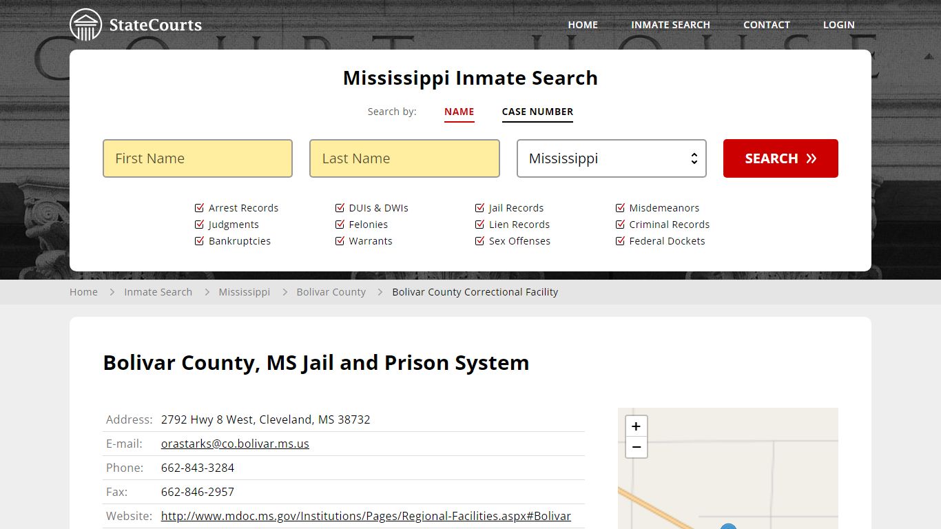 Bolivar County Correctional Facility Inmate Records Search, Mississippi ...