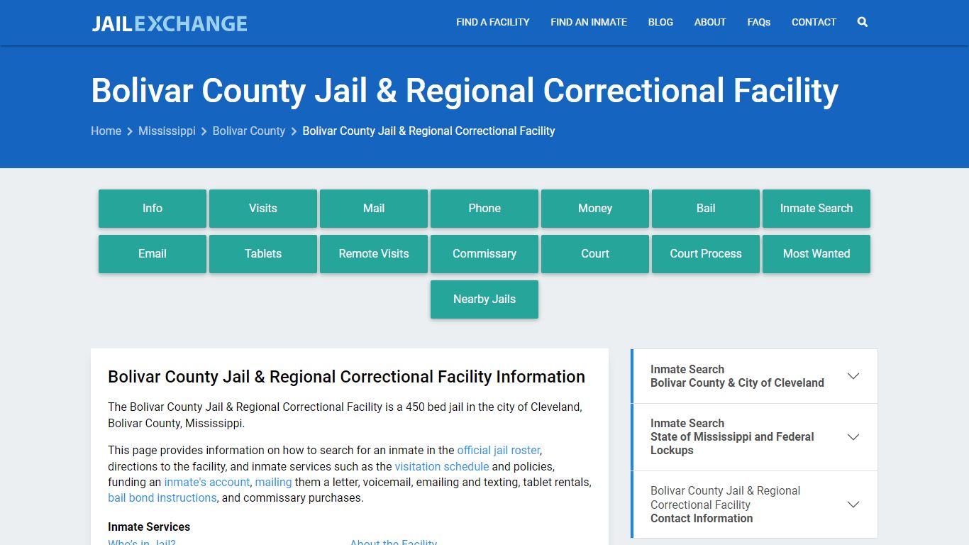 Bolivar County Jail & Regional Correctional Facility